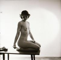 Vegyes válogatás az akt-aktából, szolidan erotikus felvételek, 8 db vintage negatív + 8 db vintage f...