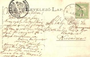 1906 Kassa, Kosice; Szabolcs vármegye bandériuma II. Rákóczi Ferenc és bujdosó társai temetésén. Nyu...