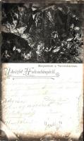 1898 (Vorläufer!) Hodrusbánya, Banská Hodrusa (Hodrushámor, Hodrusa-Hámre); Bányarémek a Teremtőtáróban, törpék / dwarves in the mine