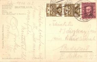 1926 Pozsony, Pressburg, Bratislava; Zsidó negyed zsidó kereskedővel / Whitechapel, Jewish district ...