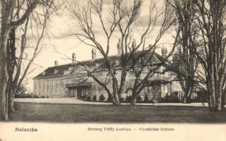 1912 Malacka, Malacky, Malatzka; Herceg Pálffy kastély. Wiesner Alfréd Nr. 21. / Fürstliches Schloss / castle