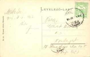 1912 Malacka, Malacky, Malatzka; Herceg Pálffy kastély. Wiesner Alfréd Nr. 21. / Fürstliches Schloss...