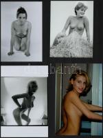 Kis kalandok a kamerával, szolidan erotikus felvételek, 9 db vintage negatív + 8 db vintage fotó és/...