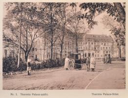 cca 1900-1910 Pöstyén, 20 db fekete-fehér fotóból álló ismertető. Pöstyén. Lampl Gyula, egy fotó kij...