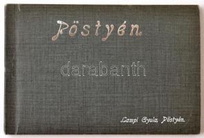 cca 1900-1910 Pöstyén, 20 db fekete-fehér fotóból álló ismertető. Pöstyén. Lampl Gyula, egy fotó kij...