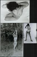Női titkok, szolidan erotikus felvételek, 8 db vintage negatív + 7 db vintage fotó és/vagy mai nagyí...