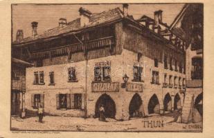 7 db RÉGI német városképes lap, közte litho / 7 pre-1945 German town-view postcards, with litho