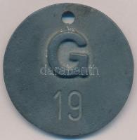 DN "Műjégpálya" zseton, lyukasztott (40mm) T:2