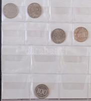 ~121db-os vegyes külföldi fémpénz gyűjtemény albumban, volt francia gyarmati országokból T:vegyes
~...