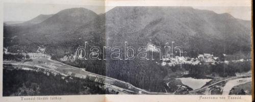 cca 1900-1910 Tusnád-fürdő. Fekete-fehér fotókból álló leporelló. Brassó-Tusnád-Százsváros, Adler Al...