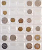 ~202db-os vegyes külföldi fémpénz gyűjtemény albumban, közte Srí Lanka, Spanyolország, Szíria, Szudá...