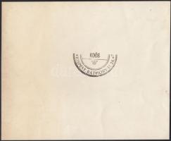 cca 1930 Bálozók csoportképe, fotó Koós kispesti műterméből, hátulján pecséttel jelzett, 17×21 cm