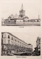 cca 1910 Üdvözlet Temesvárról. 9 lapos, fekete-fehér fotókat tartalmazó leporelló Temesvárról. Az el...