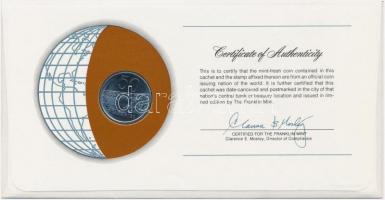 Paraguay 1980. 50G "Nemzetek pénzérméi" felbélyegzett borítékban, bélyegzéssel, holland ny...