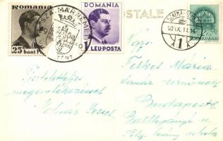 1940 Szatmárnémeti, Satu Mare; Horthy Miklós, Katolikus főgimnázium és székesegyház, Pannonia szálló...