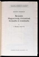 Kosáry Domokos: Bevezetés Magyarország történetének forrásába és irodalmába. I. Bp., 1970. Tankönyvk...