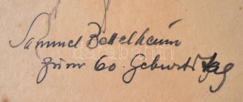 1933 Stern Ármin (1883-1944) festőművész ceruzarajza Samuel Bettelheim (1872-1942) cionista politiku...