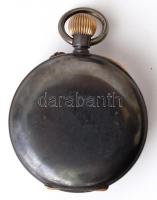 Nyolc napos járatú zsebóra, másodperc-, hónap-, dátum-, napmutatókkal, hibátlan számlappal, szép áll...