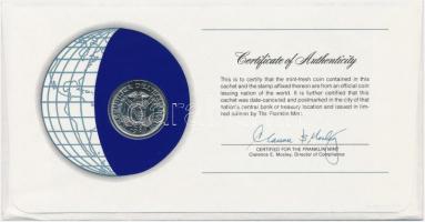 Ecuador 1980. 1S "Nemzetek pénzérméi" felbélyegzett borítékban, bélyegzéssel, holland nyel...