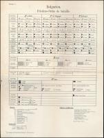 1915 Die bulgarische Armee. Feldbuch. Wien, Friedrich Jasper, 30 p.+ 2 t. (Kihajtható mellékletek.) ...