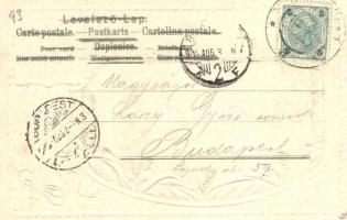 Innsbruck, Coat of arms and flag Emb. litho frame