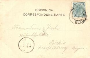 1903 Bohinjska Bela, Wocheiner Vellach (Bled, Veldes); Gostilna Rot / Gasthaus Rot. Fotograf Fr. Pav...