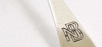 Ezüst(Ag) fűszerkanál, jelzett, h: 7,8 cm, nettó: 7,7 g