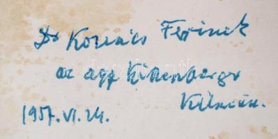 1957 Kittenberger Kálmán (1881-1958) Afrika-kutató, vadászíró gépelt, aláírt levele Dr. Kovács Feren...