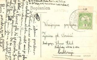 Kastav, Castua; Laginjin Trg. / square with chapel, shop of Robert M