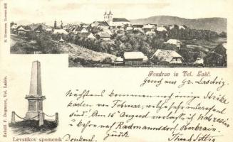 1902 Velike Lasce, Grosslaschitz; Levstikov spomenik. Zalozil F. Doganoc / Fran Levstik monument