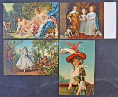 66 db régi vegyes témájú Stengel művészlap / 66 pre-1945 Stengel litho art postcards