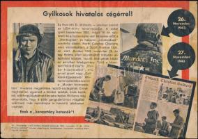 cca 1943 "Előre Krisztus katonái..." II. világháborús, angol-amerikai ellenes szórólap, sz...