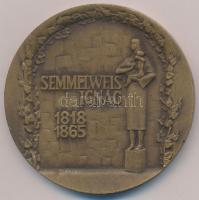 1974. Semmelweis Ignác 1818-1865 / Congressus Internationalis XXIV Historiae Artis Medicinae (Nemzetközi Orvostörténelmi Kongresszus) Budapest 1974 Br emlékérem (60mm) T:1-