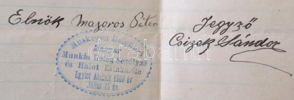 1913 Amerikai magyar betegsegélyező egyletek levelei az Amerikai Magyar Népszava szerkesztőségéhez, ...