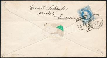 5kr registered PS-cover with 10kr additional franking on the backside. Certificate: Ferchenbauer 5kr...