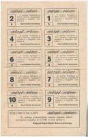 Budapest 1920. "Központi Sajtóvállalat Részvénytársaság" öt darab névre szóló részvénye ös...