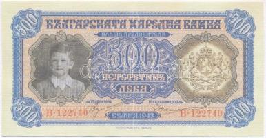 Bulgária 1943. 500L replika T:I Bulgaria 1943. 500 Leva replica C:UNC