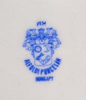 Alföldi porcelán pálinkás készlet Tálca Hódmezővásárhely képével és feliratozott poharakkal