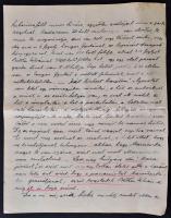 1916 Bethlen István (1874-1946) későbbi miniszterelnök kézzel írt levele Köllő Ignáchoz (1859-1942),...