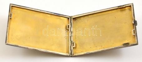 Ezüst (Ag.) cigaretta tárca, "Budapest székesfőváros tiszteletdíja 1930. V. 25." feliratta...
