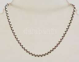 Ezüst(Ag) gömbölyített venezianer karkötő, jelzett, h: 20 cm, nettó: 6,1 g