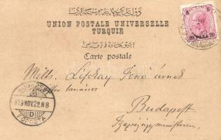 1899 Tchektirme, Cektirme, Cektiri; Turkish ship with fishermen and stray dogs. Etablissement Hortic...