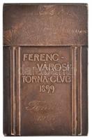 Berán Lajos (1882-1943) 1927. "Ferencvárosi Torna-Club 1899 - Tennis 1927" jelzett Ag emlé...