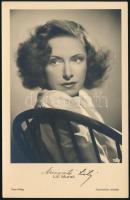 Muráti Lili (1912-2003) színésznő aláírása őt ábrázoló fotólapon