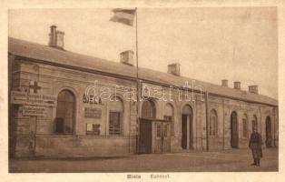Bielsko-Biala, Bielitz; Bahnhof, Kranken Transport Abteilung Bugarmee / railway station in WWI