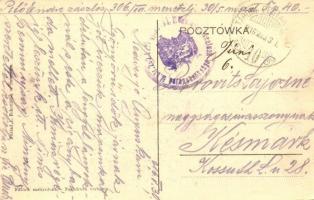 1916 Sniatyn, Glówna ulica spalona podczas inwazyi ros / Hauptstrasse während der Russeninvasion nie...