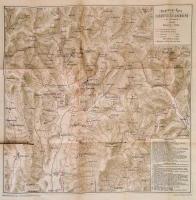 1903 Umgebungskarte des Curortes Gleichenberg in Steiermark. 50x34 cm magyarépzattal, szakadással / ...