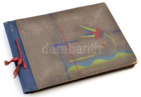 cca 1934 Ausztria 110 fényképet tartalmazó album. Vasőtállomások, ünnepségek, városképek. / Austria ...