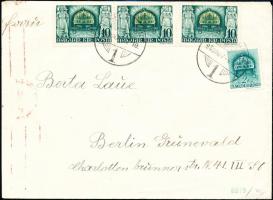 1940 Cenzúrázott levél Berlinbe / Censored cover to Berlin