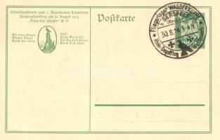 1924 Flieger-Gedenktag. Gedenkpostkarte zum 2. Allgemeinen Deutschen Fliegergedenktag / Memorial pos...